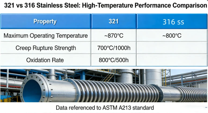 SUS 321 vs SUS 316 Stainless Steel Pipe: High Temperature SUS 321 vs SUS 316 Stainless Steel Pipe: High Temperature